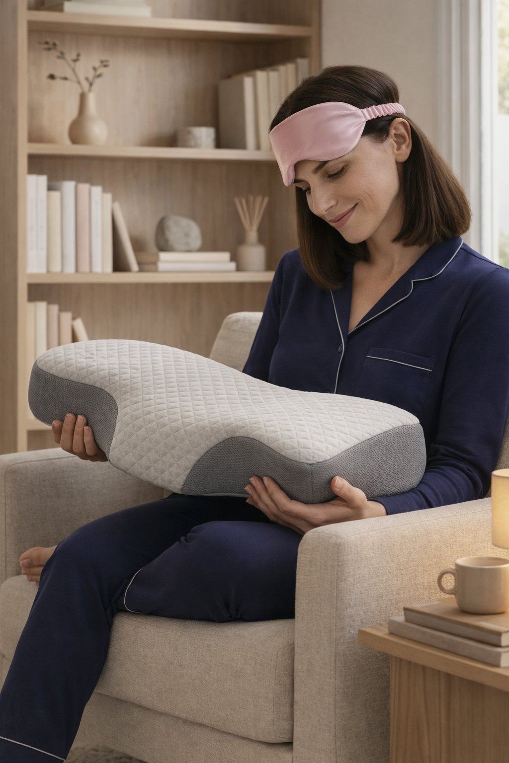 oreiller ergonomique pour dormir sur le côté alignement cervicales