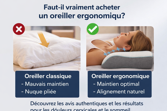 oreiller ergonomique avis efficacité douleurs cervicales sommeil